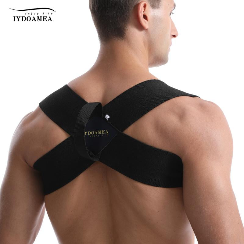 Iydoamea 1PC plus Size Fitness Heavy Shoulder Straps, Bench Presses, Shoulder Training Straps, Press Lifts, Chest Straight, Straight Back Assist Straps, Open Shoulder Assist Straps Heavy Shoulder Back Support Brace, Posture Corrector for Men and Women