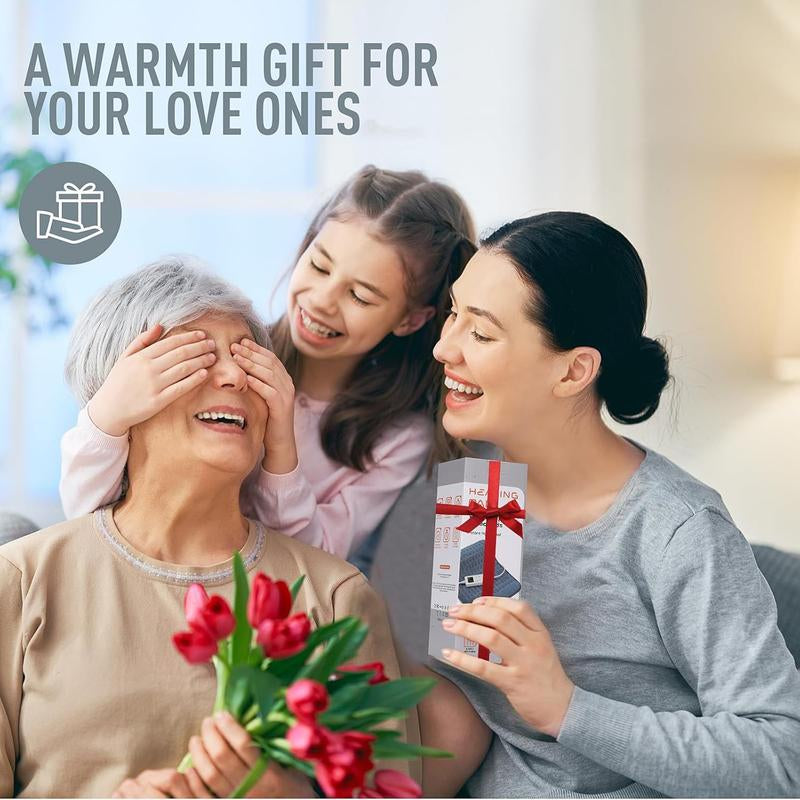 Heating Pad for Back Pain Relief 【Electric Heating Pad】 Wrap, Auto Shut Off, 6 Heat Settings, Electric Heated Pad for Men and Women Multifunctional Blanket Durable