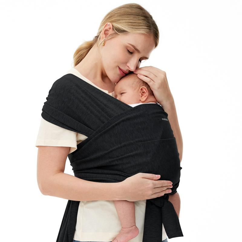 Momcozy Baby Wrap Carrier Slings, Easy to Wear, for Babies Girl and Boy, Adjustable Baby Carriers for Newborn up to 8-35 Lbs Portable Mother Mom Gift Convenient Travel Gifts Wild Bird Baby Carriers Ergonomic Baby Carrier