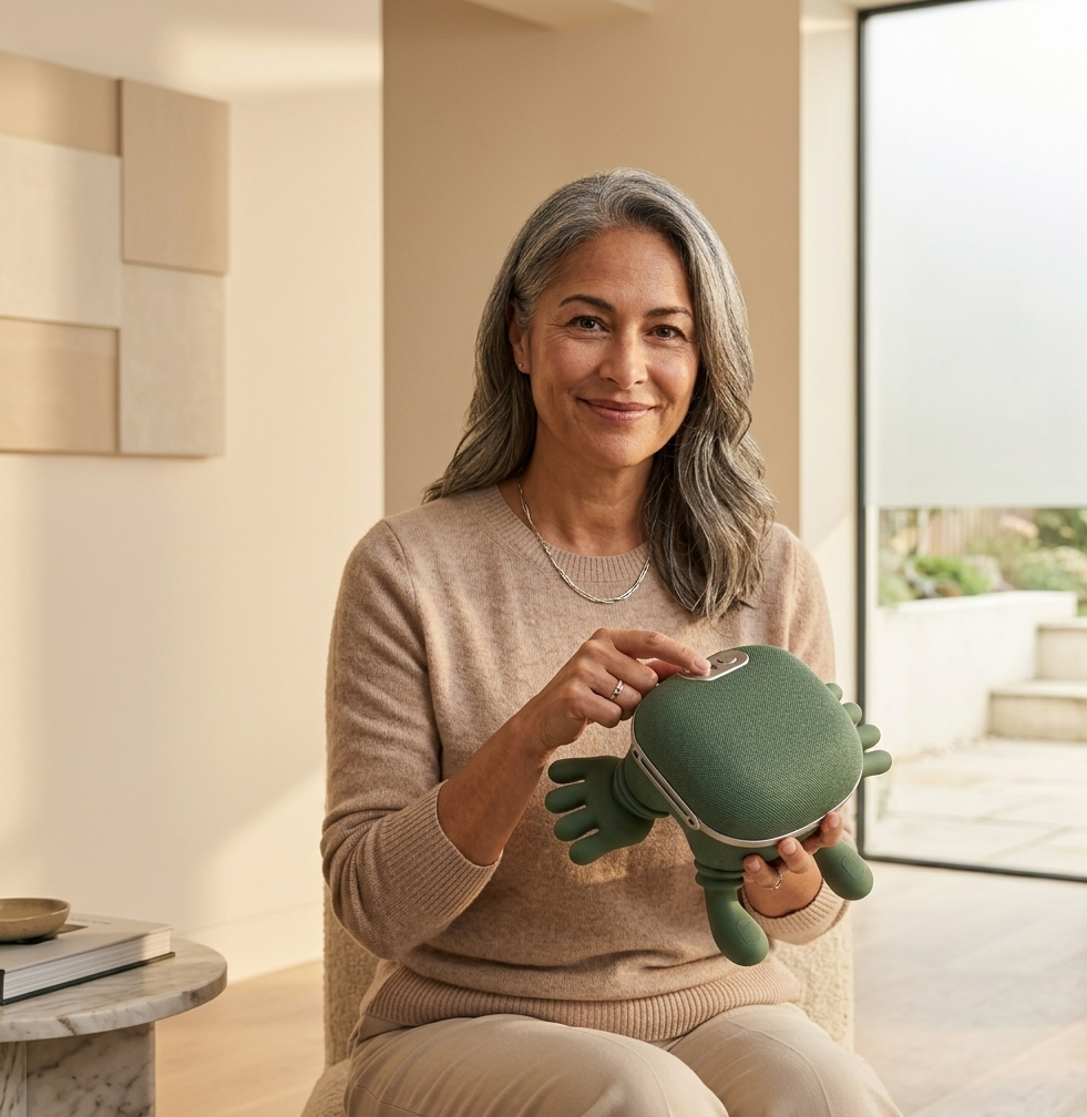 Heated neck and shoulder massager