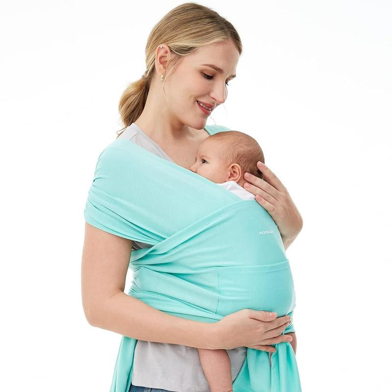Momcozy Baby Wrap Carrier Slings, Easy to Wear, for Babies Girl and Boy, Adjustable Baby Carriers for Newborn up to 8-35 Lbs Portable Mother Mom Gift Convenient Travel Gifts Wild Bird Baby Carriers Ergonomic Baby Carrier