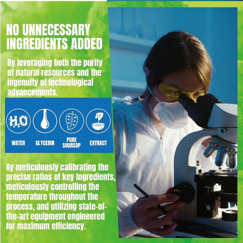 Soursop Bitterness Extract + Seaweed Super Dual-Effect Set | 10-In-1 Drops + 20-In-1 Capsules | Moringa, Turmeric, Black Seed Oil, Ashwagandha | Vegan & Non-Gmo