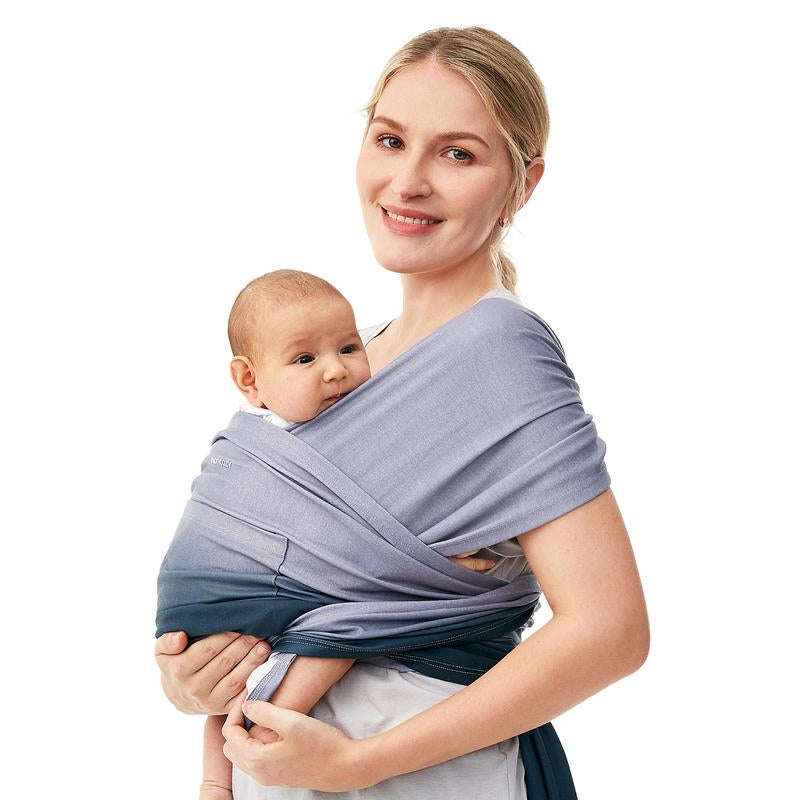 Momcozy Baby Wrap Carrier Slings, Easy to Wear, for Babies Girl and Boy, Adjustable Baby Carriers for Newborn up to 8-35 Lbs Portable Mother Mom Gift Convenient Travel Gifts Wild Bird Baby Carriers Ergonomic Baby Carrier