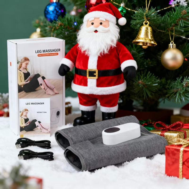 New Model Leg Massager Calf Muscle Device for Meridian Dredging Varicose Veins Electric Heated Kneading with Foot Massage Function Starry Gray 1 Pcs Air Pressure Kneading Rechargeable No Wire Restraints 3 Levels Hot Compress