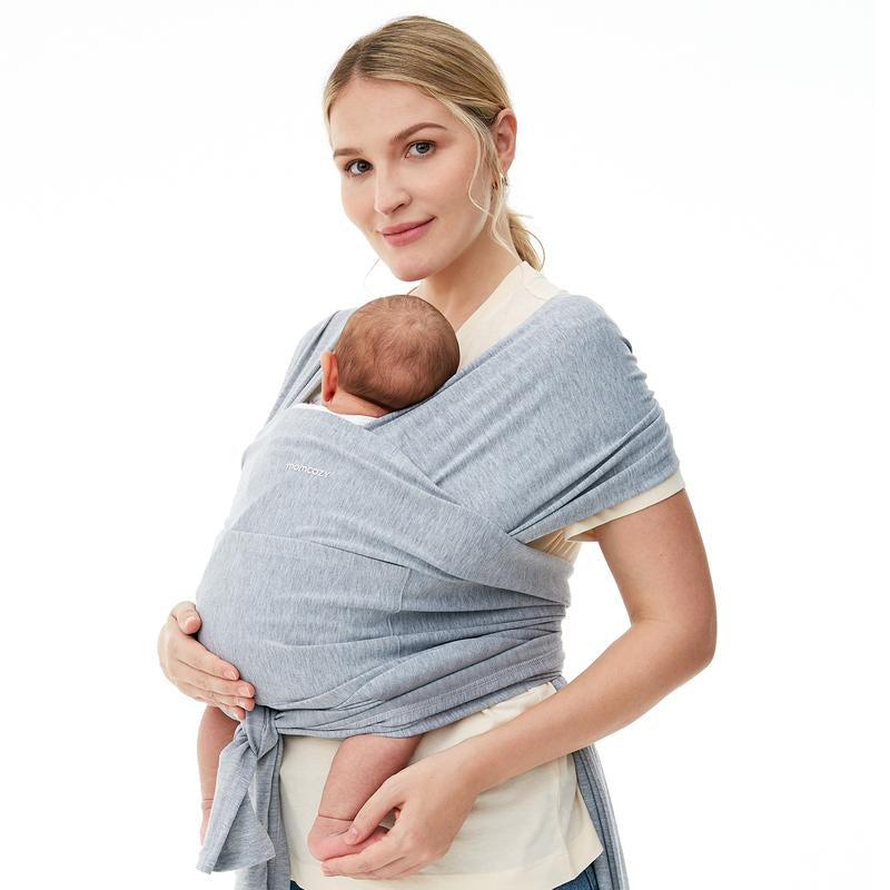 Momcozy Baby Wrap Carrier Slings, Easy to Wear, for Babies Girl and Boy, Adjustable Baby Carriers for Newborn up to 8-35 Lbs Portable Mother Mom Gift Convenient Travel Gifts Wild Bird Baby Carriers Ergonomic Baby Carrier